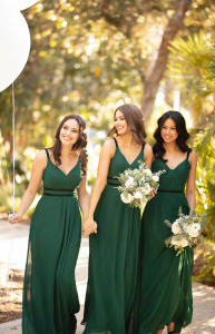forest green bridesmaid dress pictures