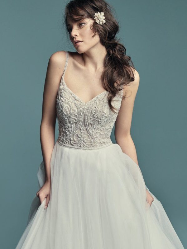 lucca by Maggie Sottero close up