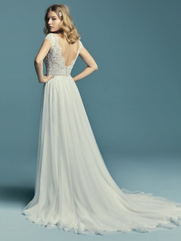 Monarch wedding dress by Maggie Sottero back view