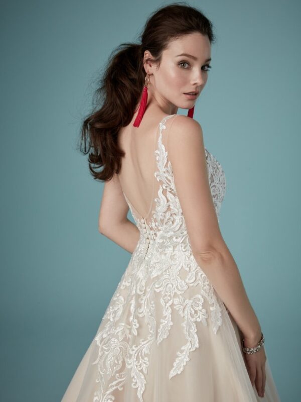 Trinity wedding dress by maggie sottero back view