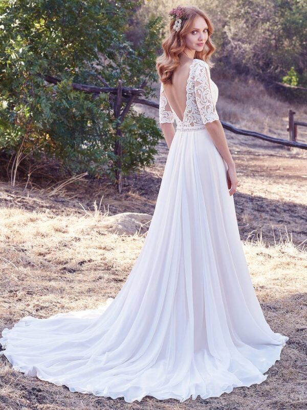Darcy wedding dress by Maggie Sottero back