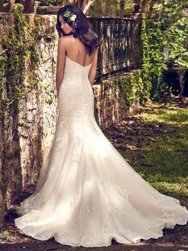 Saige wedding dress by Maggie Sottero back view