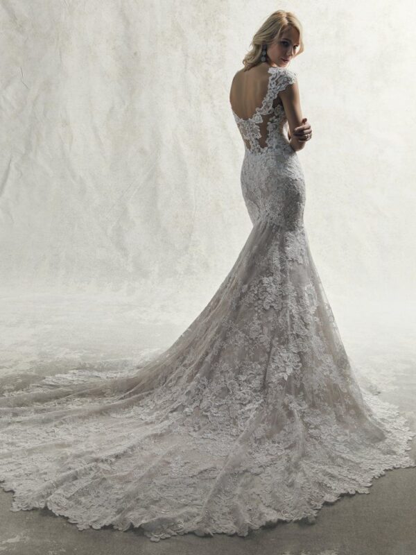 Chauncey by Sottero and Midgley wedding dress back view