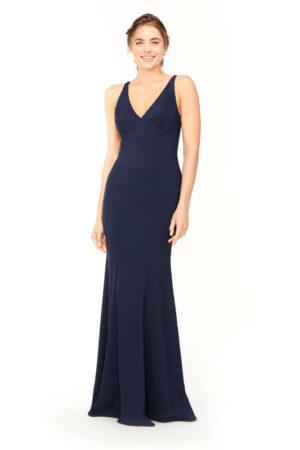 front view of 1960 bridesmaid dress by Bari Jay