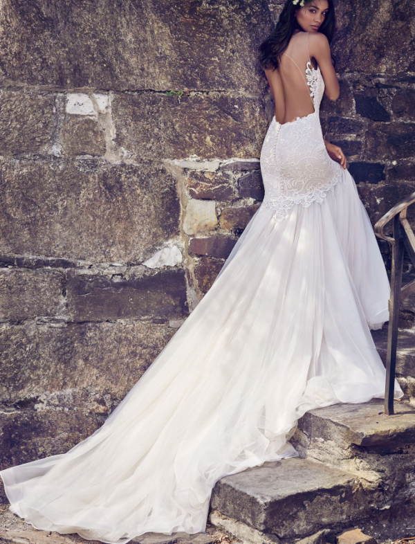 Back view of Adaleine wedding dress by Maggie Sottero