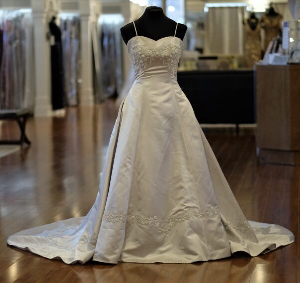 Imperial wedding dress by Zurk full front view