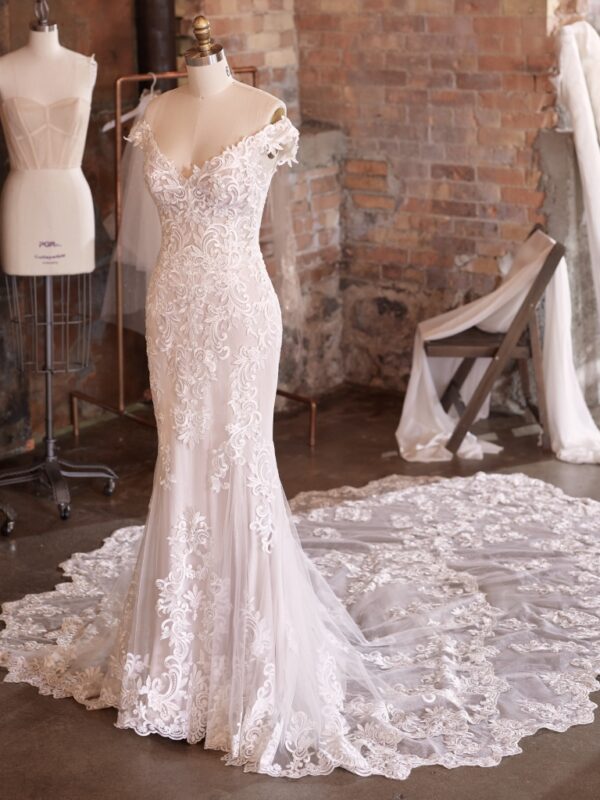 Edison by Maggie Sottero mannequin front