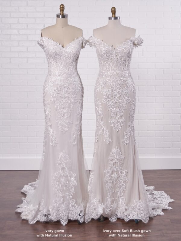 Edison by Maggie Sottero shown in both colors