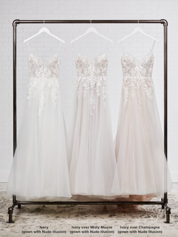 Stevie by Maggie Sottero shown in all 3 colors