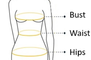 how to measure for your dress picture