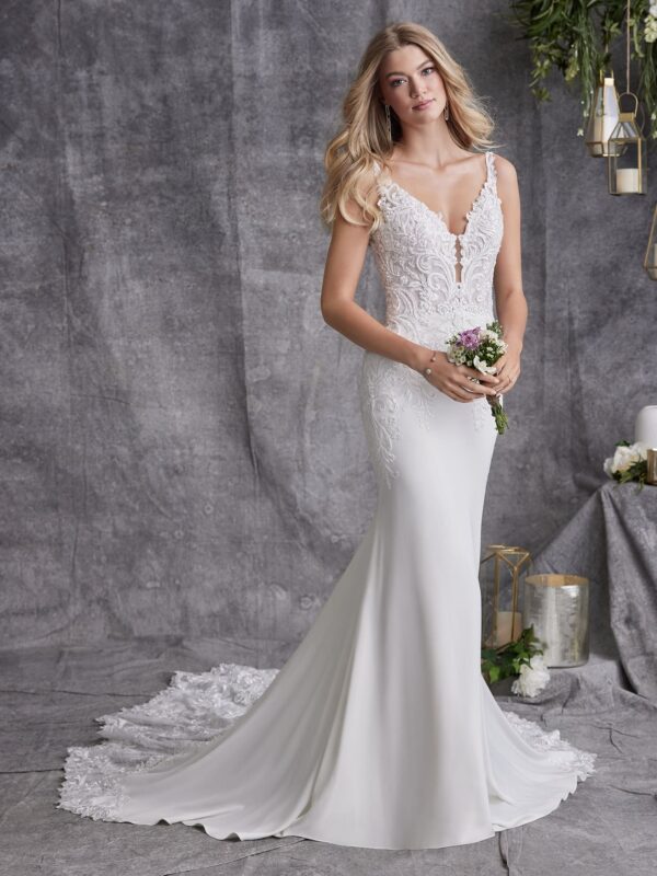 picture of front of wedding dress