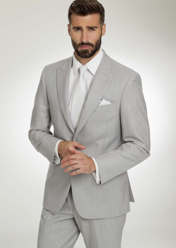 Griffin light grey suit by ike behar