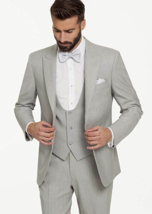 Griffin light grey suit by ike behar
