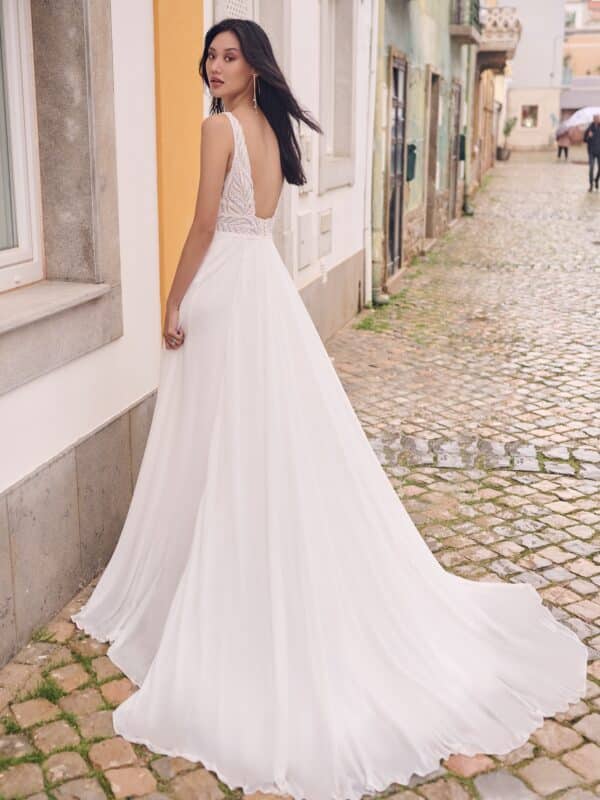 picture of back of wedding dress
