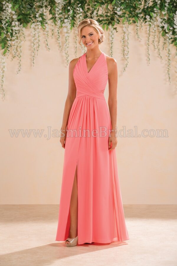 B183008 by B2 Jasmine pink ruched top bridesmaid dresses wedding guest dresses