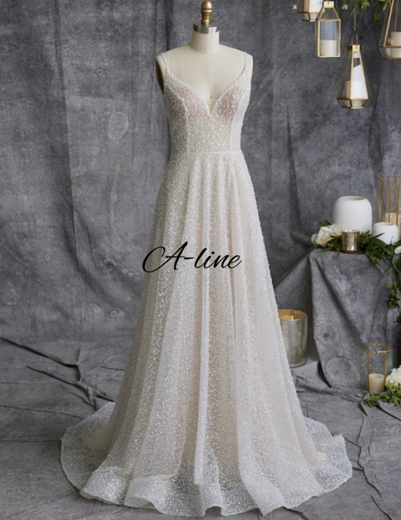 a-line wedding dress silhouette