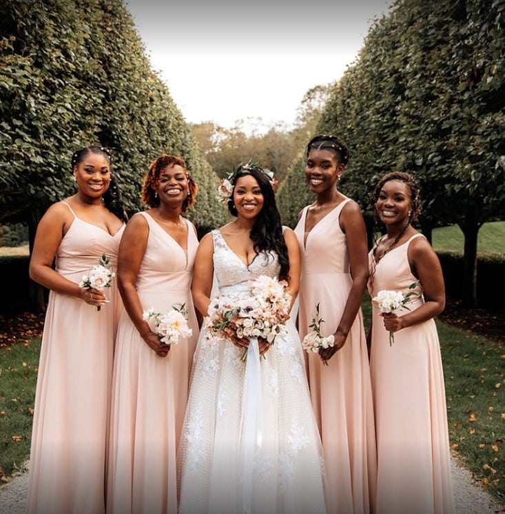"We worked with Joyce and her team to find bridesmaid dresses for my wedding. I can't say enough about how wonderful the experience was. Joyce is incredibly kind and you can tell she genuinely cares. Even when the dresses were delayed in transit due to the pandemic she went above and beyond to make sure that we had them in time for the wedding. I can't say thank you enough!"