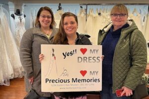 "I chose Precious Memories as my starting point for wedding dress shopping after a wonderful experience in 2019 purchasing a bridesmaids dress. I worked with Nerelyn and right from the beginning she was great. She understood my vision and helped me try on some of the most gorgeous dresses. When I wasn't feeling I had found "the one", she helped me go in a different direction, to a style I never thought I could pull off. I instantly fell in love with the dress she brought me, and so did my sister and mother. Nerelyn nailed it. We tried a few others after, but we all knew which one I was going home with. She stayed right on my budget (even on the low side!) and I truly feel like I got the best dress I could have. She made the whole experience a breeze. It can be daunting as a "bigger" woman, but she always made me feel confident and knew exactly what I'd love. I'm taking my bridesmaids there for their dresses, as well. I'd give them 1000 stars. Edit from 5/6/23: I took my bridesmaids for their dresses on 4/22 and my mother for her dress today and both times we found exactly what we were all looking for. My mother is super self conscious and Danielle helped her find a dress she was so comfortable in, she said yes to it right away. She had tried on a few before and was feeling down, but Danielle found the perfect dress my mom envisioned. All of us are wearing Precious Memories in my wedding and I couldn’t be happier!"