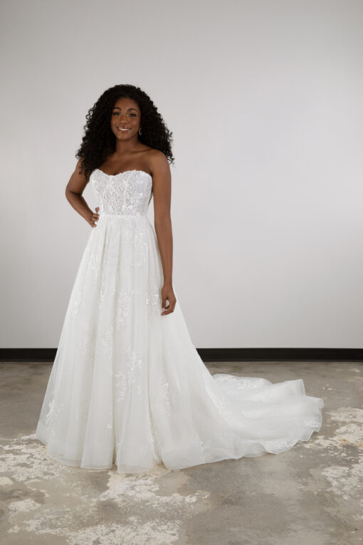 D3940 Wedding Dress by Essense of Australia ⋆ Precious Memories Bridal Shop