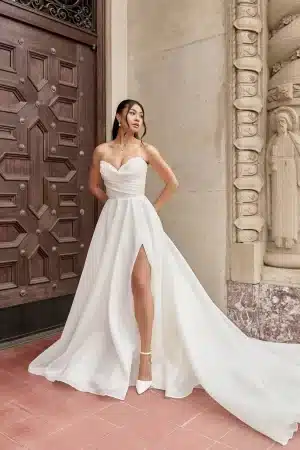Essense of Australia Wedding Dress D3941 Full Front 2