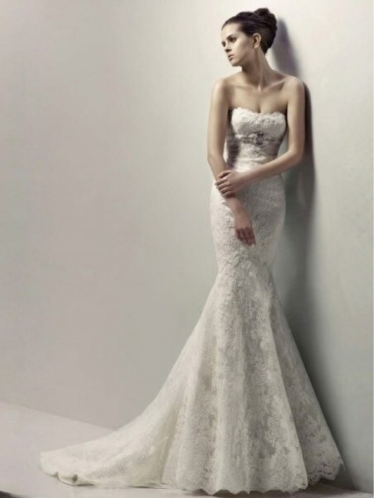 champagne by enzoani wedding dress on sale