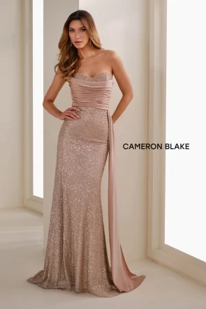 CB914 mothers dress. Shown in gold.