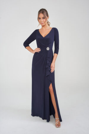k288008 jade mother of the bride dress with sleeves