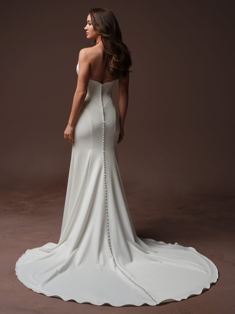 Justina by Maggie Sottero Wedding Gown Back Portrait