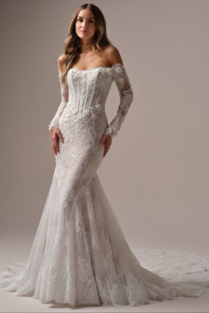 Takera by Maggie Sottero Mermaid Lace Wedding Dress Full View