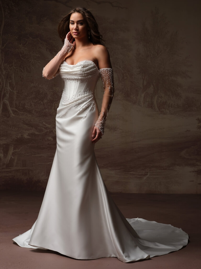 Melissa Royal by Maggie Sottero Wedding Gown Side Portrait