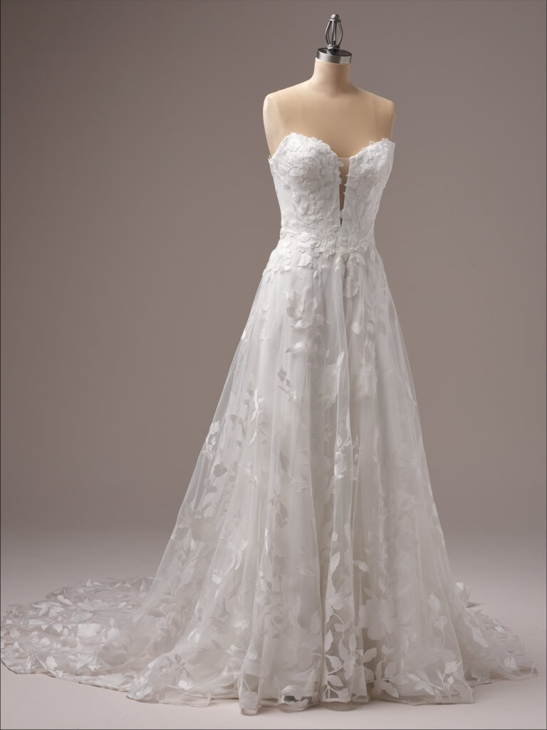 Natalie by Maggie Sottero Wedding Gown Front Portrait on Manequin