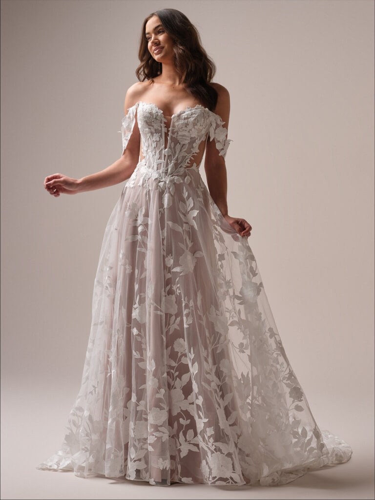 Natalie by Maggie Sottero Wedding Gown Front Portrait