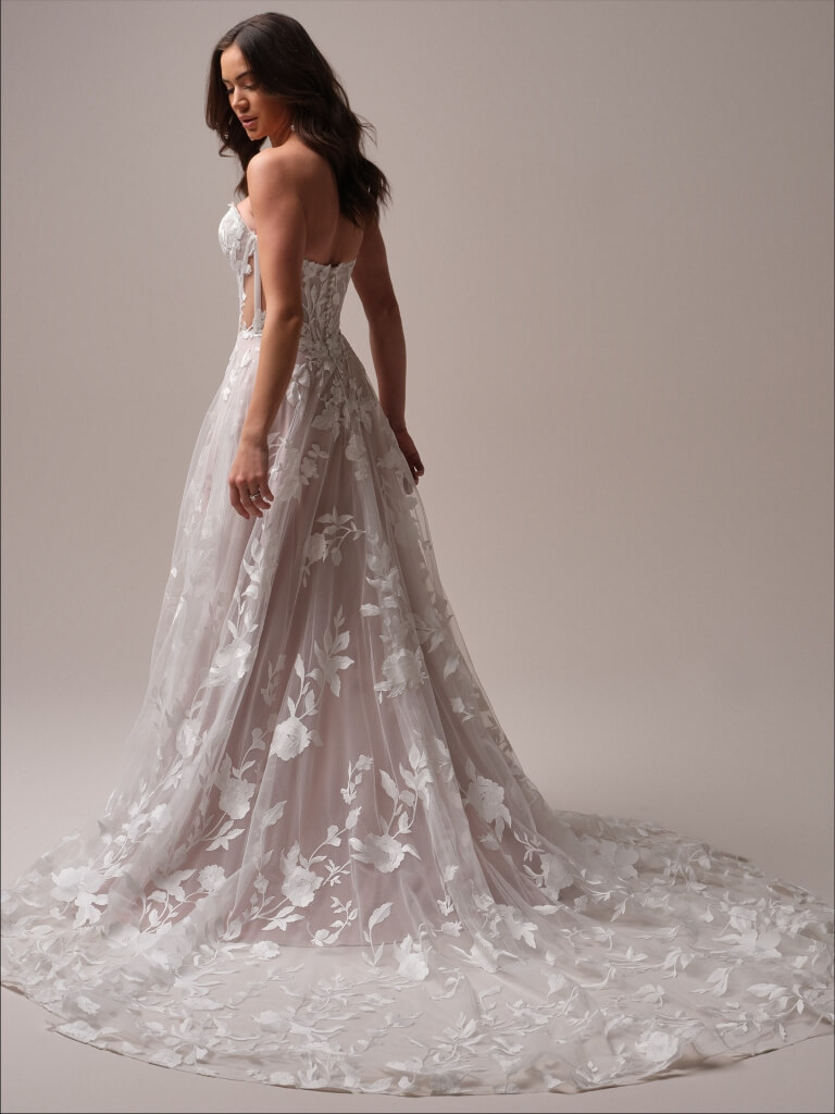 Natalie by Maggie Sottero Wedding Gown Back Portrait