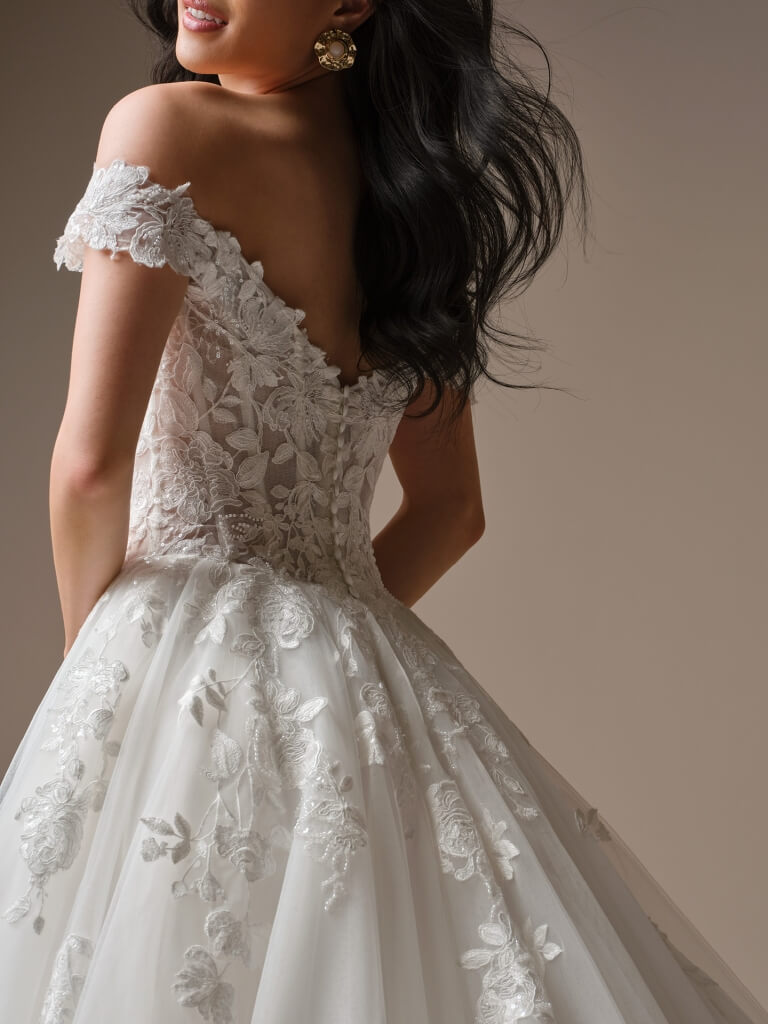 Verina by Maggie Sottero Wedding Gown Back Zoom