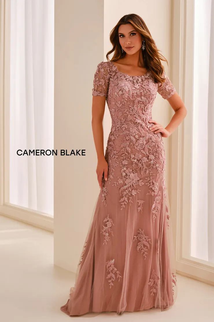 CB450 Cameron Blake mother of the bride or groom dress in light mauve