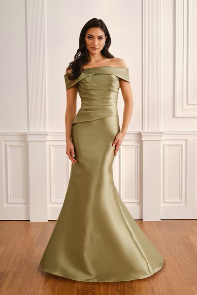 87051 UM203 Mikado mother of the bride or groom dress shown in apple green